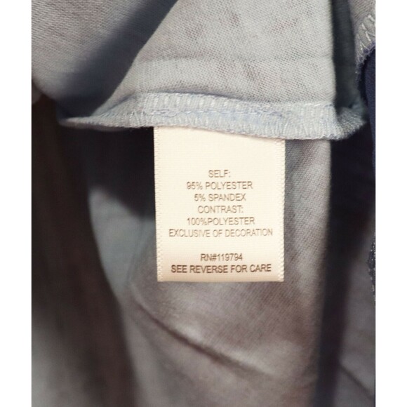 Unity World Wear Womens Sublimation Shirt S Small Blue Lace 3/4 Sleeve Colorful - Picture 10 of 10